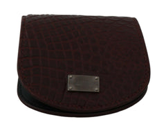 Dolce & Gabbana Brown Exotic Skin Pocket Condom Case Holder -  Leather Accessory for Men -  Dolce & Gabbana.