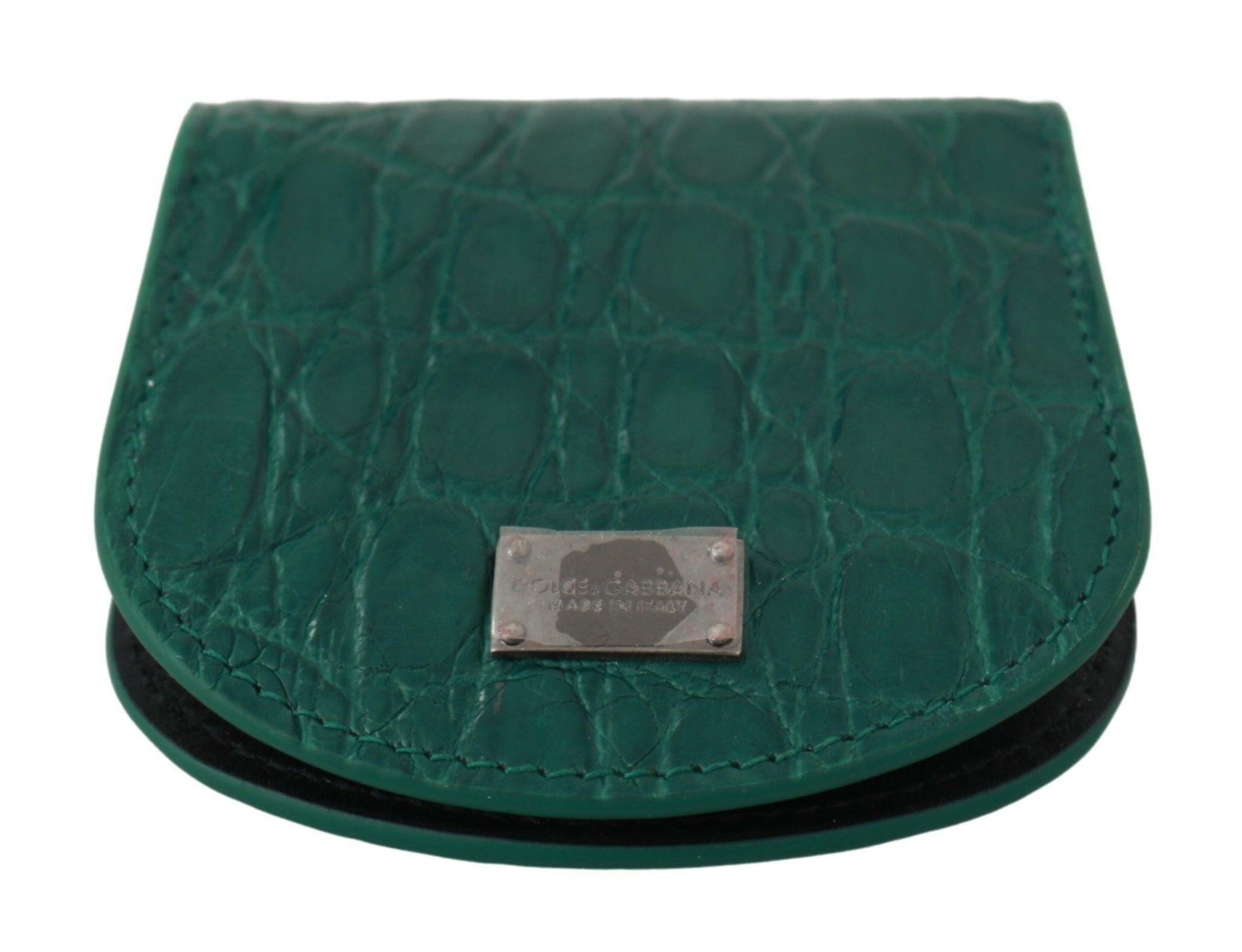 Dolce & Gabbana Green Exotic Skins Condom Case Holder Wallet -  Leather Accessory for Men -  Dolce & Gabbana. Dolce & Gabbana Green Exotic Skins Condom Case Holder Wallet -  Leather Accessory for Men -  Dolce & Gabbana.