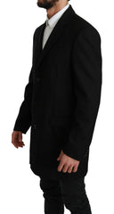 Dolce & Gabbana Black 100% Wool Jacket Coat Blazer -   -  Dolce & Gabbana.
