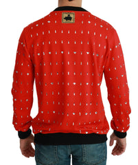 Dolce & Gabbana Red Crystal Pig of the Year Sweater -   -  Dolce & Gabbana.