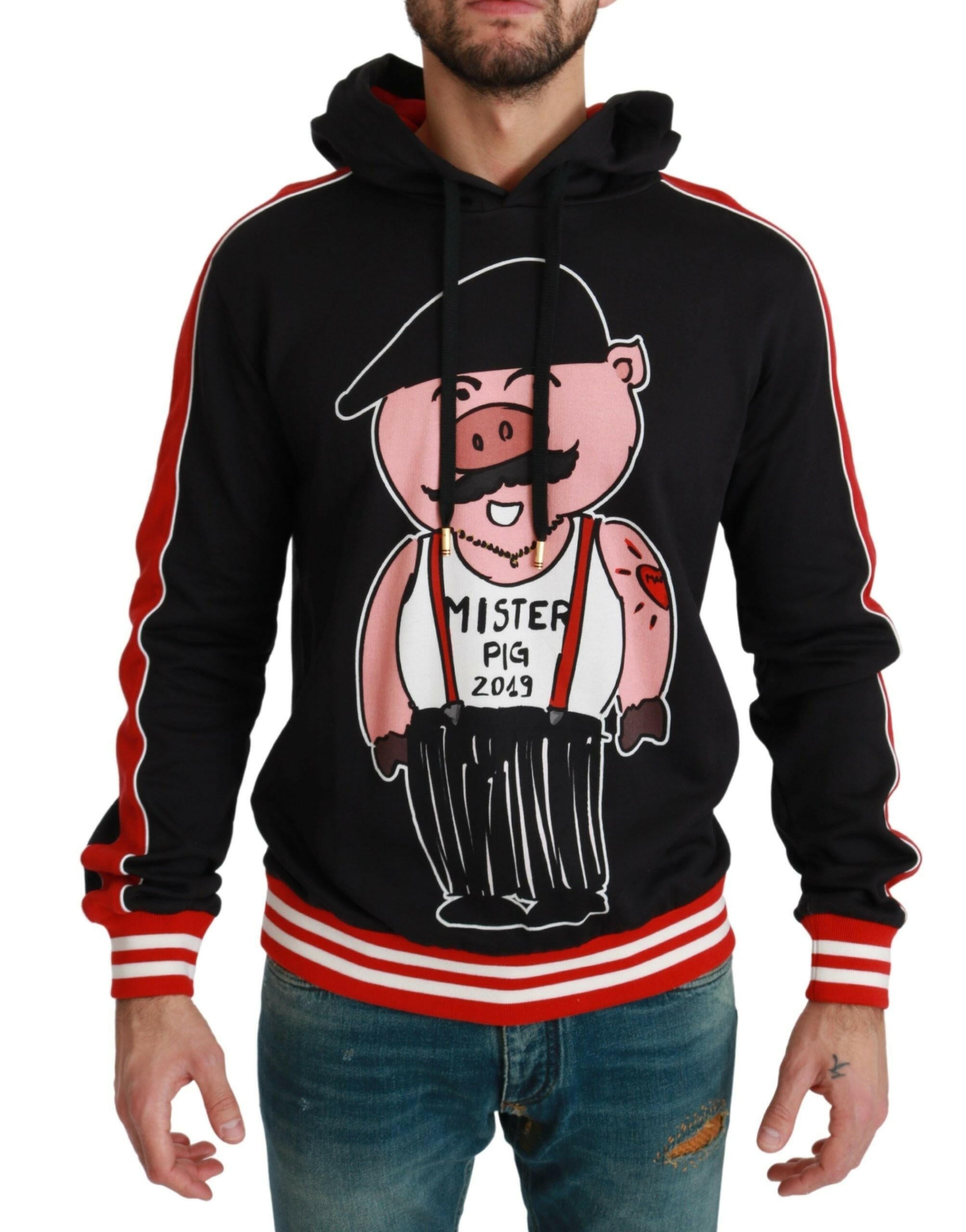 Dolce & Gabbana Black Pig of the Year Hooded Sweater -   -  Dolce & Gabbana.