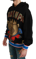 Dolce & Gabbana Black Sweater Pig of the Year Hooded -   -  Dolce & Gabbana.