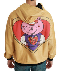 Dolce & Gabbana Gold Pig of the Year Hooded Sweater -   -  Dolce & Gabbana.