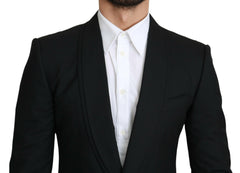 Dolce & Gabbana Black Single Breasted Formal Wool Blazer -   -  Dolce & Gabbana.