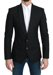Dolce & Gabbana Black Single Breasted Formal Wool Blazer -   -  Dolce & Gabbana.