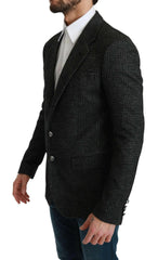 Dolce & Gabbana Gray Plaid Check Slim Fit Jacket Blazer -   -  Dolce & Gabbana.