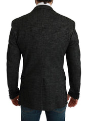 Dolce & Gabbana Gray Plaid Check Slim Fit Jacket Blazer -   -  Dolce & Gabbana.