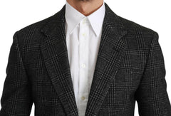 Dolce & Gabbana Gray Plaid Check Slim Fit Jacket Blazer -   -  Dolce & Gabbana.
