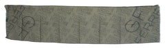 GF Ferre Green Wool Viscose Foulard Patterned Branded Scarf - - GF Ferre.