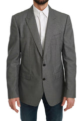 Dolce & Gabbana Gray Slim Fit Formal MARTINI Blazer -   -  Dolce & Gabbana.
