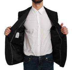 Dolce & Gabbana Black Slim Fit Coat Jacket MARTINI Blazer -   -  Dolce & Gabbana.