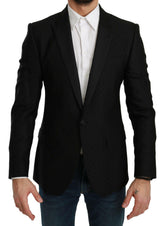 Dolce & Gabbana Black Slim Fit Coat Jacket MARTINI Blazer -   -  Dolce & Gabbana.