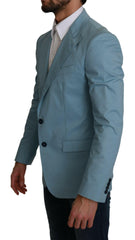 Dolce & Gabbana Blue Slim Fit Coat Jacket MARTINI Blazer -   -  Dolce & Gabbana.