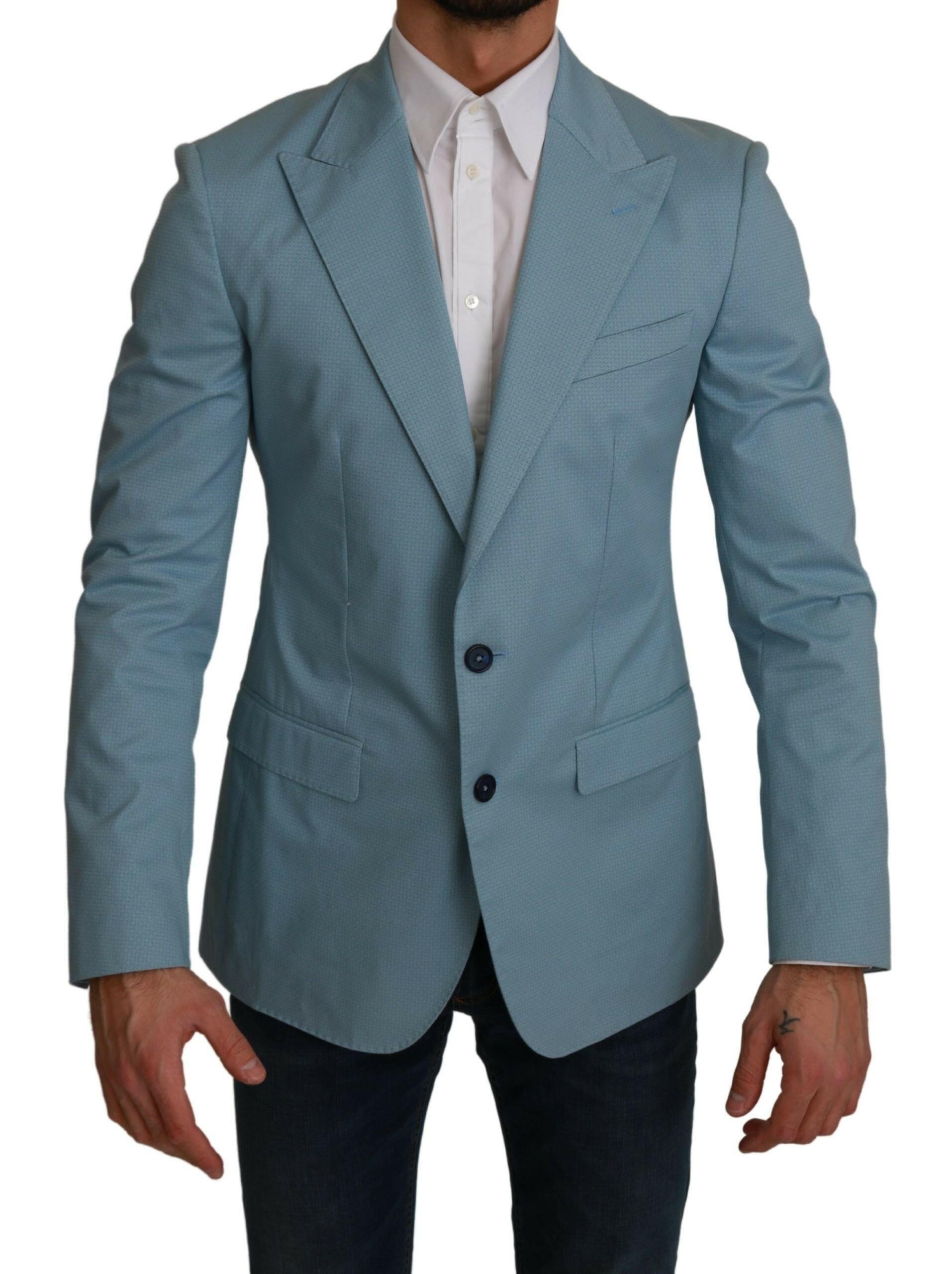 Dolce & Gabbana Blue Slim Fit Coat Jacket MARTINI Blazer -   -  Dolce & Gabbana.