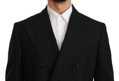 Dolce & Gabbana Black Slim Fit Jacket Coat Wool Blazer -   -  Dolce & Gabbana.