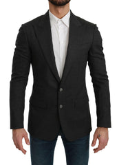Dolce & Gabbana Gray NAPOLI Slim Fit Jacket Wool Blazer -   -  Dolce & Gabbana.