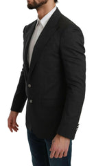 Dolce & Gabbana Gray NAPOLI Slim Fit Jacket Wool Blazer -   -  Dolce & Gabbana.