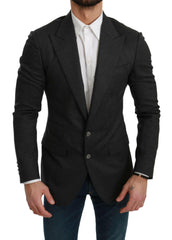 Dolce & Gabbana Gray NAPOLI Slim Fit Jacket Wool Blazer -   -  Dolce & Gabbana.