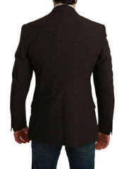 Dolce & Gabbana Brown Slim Fit Coat Jacket MARTINI Blazer -   -  Dolce & Gabbana.