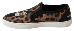 Dolce & Gabbana Leather Leopard #dgfamily Loafers Shoes -   -  Dolce & Gabbana.