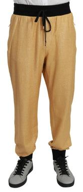 Dolce & Gabbana Gold Year Of The Pig Cotton Mens Pants -   -  Dolce & Gabbana.