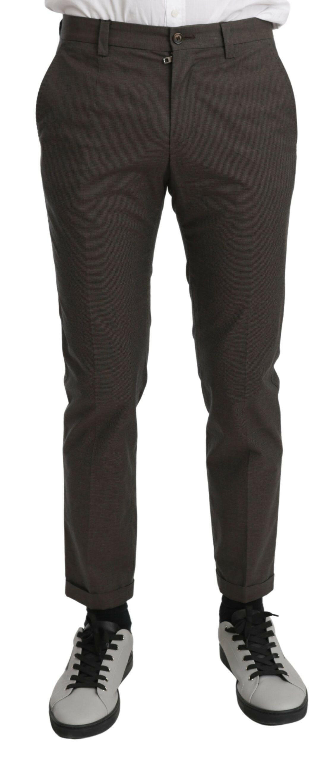 Dolce & Gabbana Brown Casual Mens Trouser 100% Cotton Pants -   -  Dolce & Gabbana.