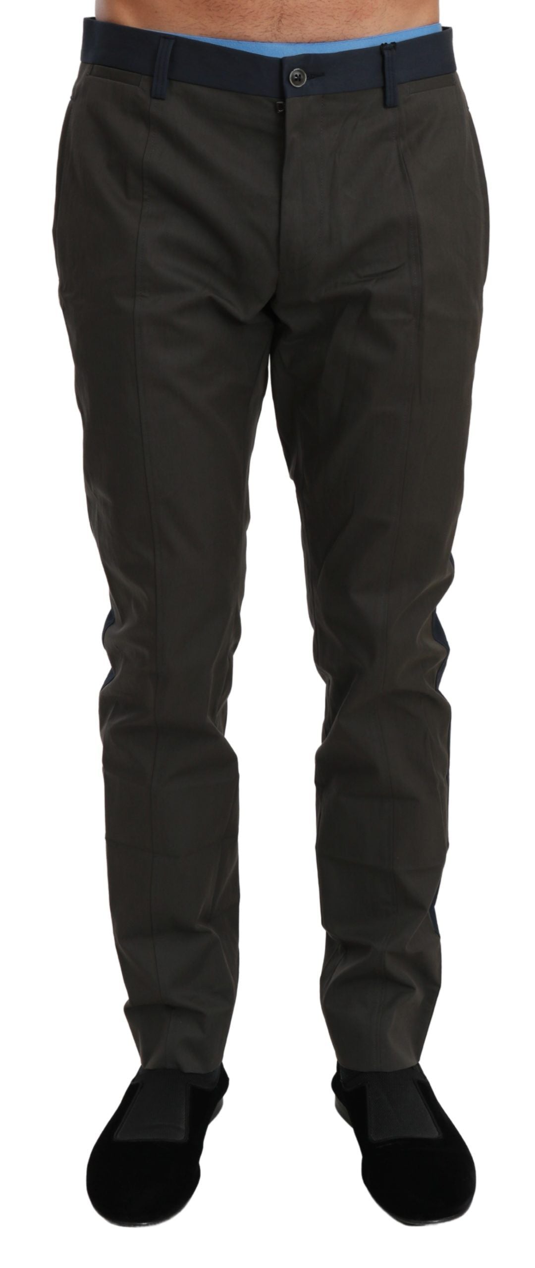 Dolce & Gabbana Elegant Slim Fit Striped Casual Pants -   -  Dolce & Gabbana.