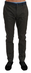 Dolce & Gabbana Elegant Slim Fit Striped Casual Pants -   -  Dolce & Gabbana.