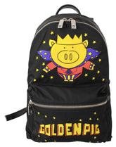 Dolce & Gabbana Black Golden Pig of the Year School Backpack -   -  Dolce & Gabbana.