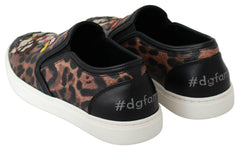 Dolce & Gabbana Leather Leopard #dgfamily Loafers Shoes -   -  Dolce & Gabbana.