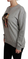 Dolce & Gabbana Gray #dgfamily Cotton Pullover Sweater -   -  Dolce & Gabbana.