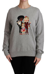 Dolce & Gabbana Gray #dgfamily Cotton Pullover Sweater -   -  Dolce & Gabbana.