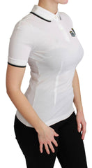 Dolce & Gabbana White Cotton Polo #dgfamily T-shirt -   -  Dolce & Gabbana.