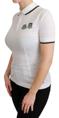 Dolce & Gabbana White Cotton Polo #dgfamily T-shirt -   -  Dolce & Gabbana.