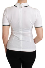 Dolce & Gabbana White Cotton Polo #dgfamily T-shirt -   -  Dolce & Gabbana.