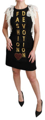 Dolce & Gabbana Black Fashion Devotion Sheath Mini Dress -   -  Dolce & Gabbana.