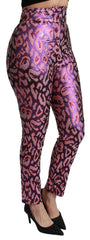Dolce & Gabbana Multicolor Patterned Cropped High Waist Pants -   -  Dolce & Gabbana.