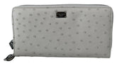 Dolce & Gabbana White Ostrich Leather Continental Mens Clutch Wallet -  Leather Wallet for Men -  Dolce & Gabbana.