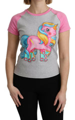 Moschino Gray and pink Cotton T-shirt My Little Pony Top -   -  Moschino.
