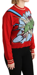 Dolce & Gabbana Red Knitted Cashmere Cartoon Top Sweater -   -  Dolce & Gabbana.