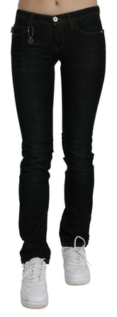Costume National Black Mid Waist Skinny Denim Cotton Jeans -   -  Costume National.