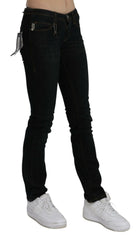 Costume National Black Mid Waist Skinny Denim Cotton Jeans - - Costume National.