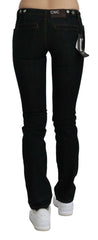 Costume National Black Mid Waist Skinny Denim Cotton Jeans - - Costume National.