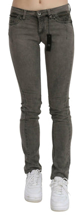 Costume National Gray Low Waist Skinny Denim Cotton Jeans -   -  Costume National.