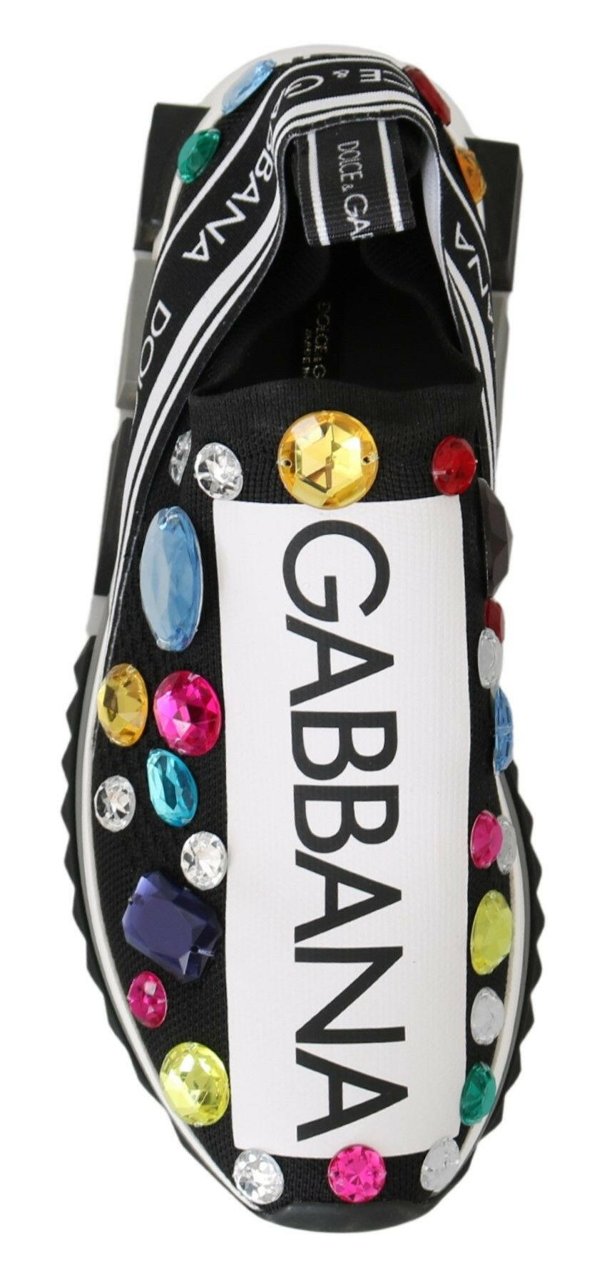 Dolce & Gabbana Black Multicolor Crystal Sneakers Shoes -   -  Dolce & Gabbana. Dolce & Gabbana Black Multicolor Crystal Sneakers Shoes -   -  Dolce & Gabbana.