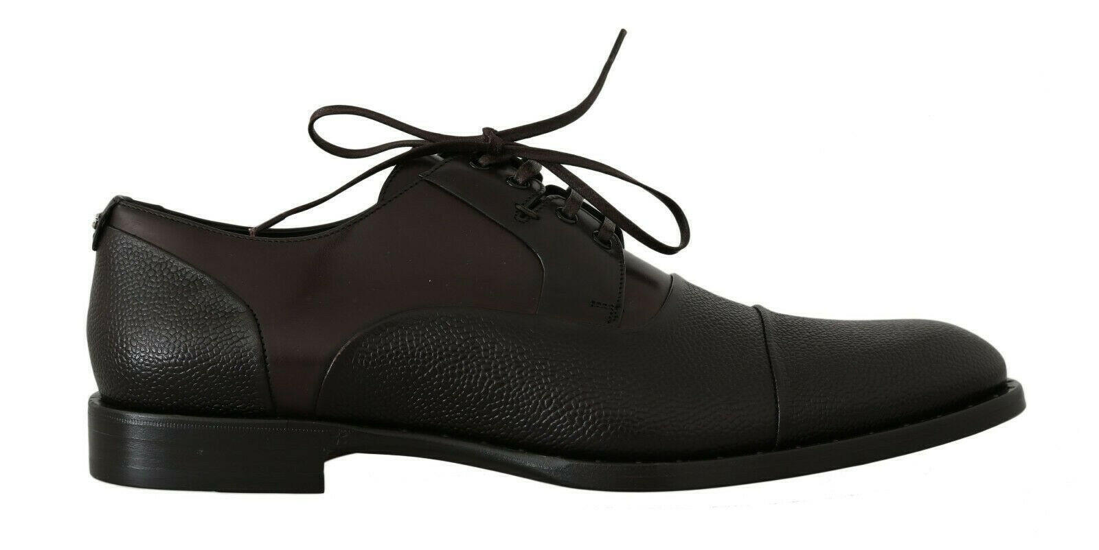 Dolce & Gabbana Brown Leather Laceups Dress Mens Shoes -   -  Dolce & Gabbana.