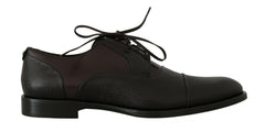 Dolce & Gabbana Brown Leather Laceups Dress Mens Shoes -   -  Dolce & Gabbana.