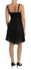 Dolce & Gabbana Black Silk Lace Dress Chemise Lingerie -   -  Dolce & Gabbana.