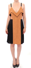 FILOS Black Bronze Silk Sleeveless Above Sheath Dress -   -  FILOS.