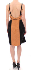 FILOS Black Bronze Silk Sleeveless Above Sheath Dress -   -  FILOS.